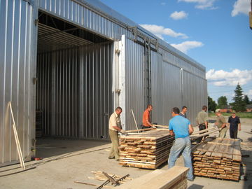 60立方メートルの木製の乾燥部屋アルミニウムおよびステンレス鋼材料